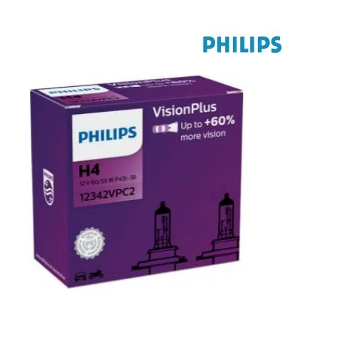 Philips VisionPlus H4 +60%